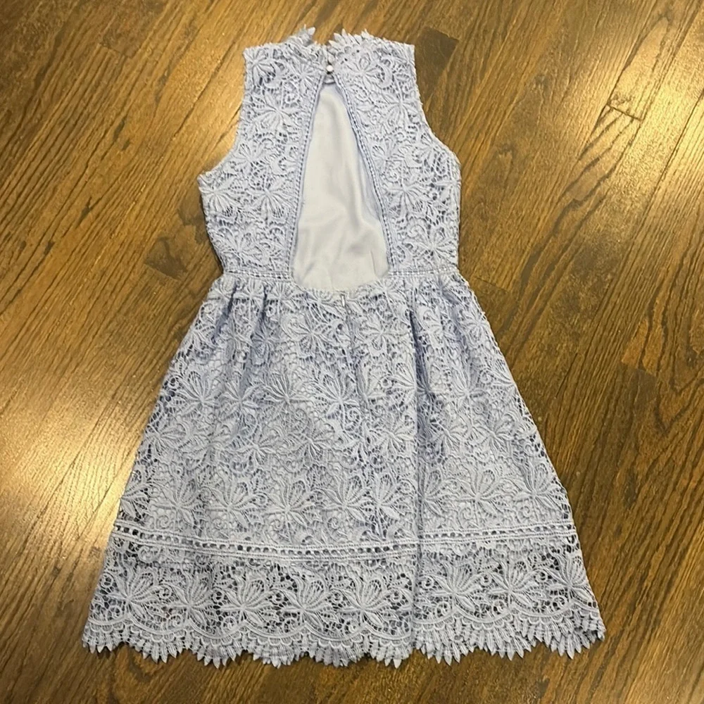 Elegant Lace Kids Dress - (Lavender)